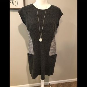 Boutique Gray Sweater Dress. Brand THML NWT. Sz. S